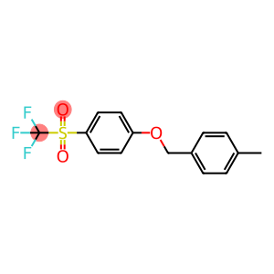 1-methyl-4-((4-((trifluoromethyl)sulfonyl)phenoxy)methyl)benzene