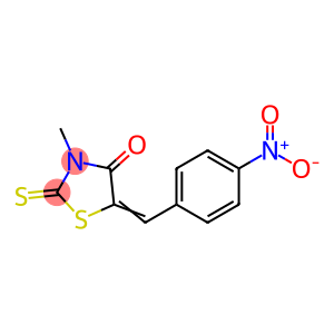 3-METHYL-5-[1-(4-NITRO-PHENYL)-METH-(Z)-YLIDENE]-2-THIOXO-THIAZOLIDIN-4-ONE