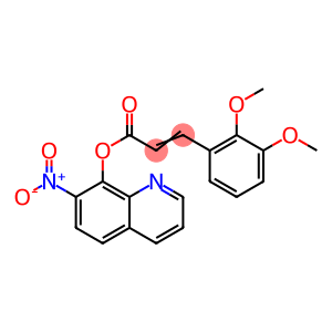 3-(2,3-Dimethoxyphenyl)propenoic acid 7-nitro-8-quinolyl ester