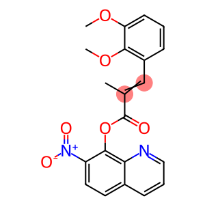 3-(2,3-Dimethoxyphenyl)-2-methylpropenoic acid 7-nitro-8-quinolyl ester