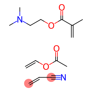 Vinyl acetate-Acrylonitrile-Dimethylaminoethyl methacrylate copolymer