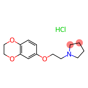 Pyrrolidine,1-[2-[(2,3-dihydro-1,4-benzodioxin-6-yl)oxy]ethyl]-, hydrochloride (1:1)