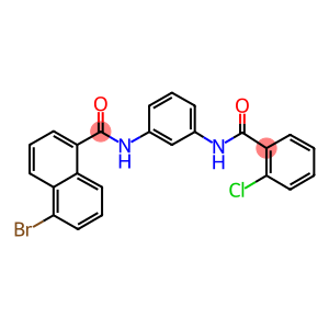 5-bromo-N-{3-[(2-chlorobenzoyl)amino]phenyl}-1-naphthamide
