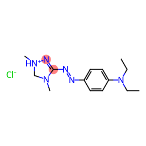 3-[[p-(diethylamino)phenyl]azo]-1,4-dimethyl-1H-1,2,4-triazolium chloride