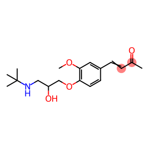 3-Buten-2-one, 4-[4-[3-[(1,1-dimethylethyl)amino]-2-hydroxypropoxy]-3-methoxyphenyl]-