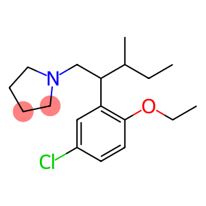 Pyrrolidine, 1-[2-(5-chloro-2-ethoxyphenyl)-3-methylpentyl]-