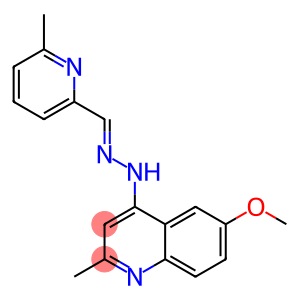 6-methoxy-2-methyl-N-[(6-methylpyridin-2-yl)methylideneamino]quinolin- 4-amine