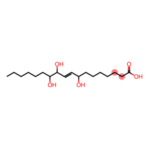 9-Octadecenoic acid, 8,11,12-trihydroxy-, (9E)-