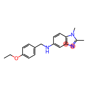 N-[(4-ethoxyphenyl)methyl]-1,2-dimethylbenzimidazol-5-amine