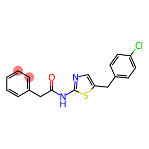 N-(5-(4-chlorobenzyl)thiazol-2-yl)-2-phenylacetamide