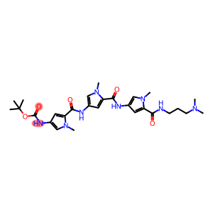 Carbamic acid, N-[5-[[[5-[[[5-[[[3-(dimethylamino)propyl]amino]carbonyl]-1-methyl-1H-pyrrol-3-yl]amino]carbonyl]-1-methyl-1H-pyrrol-3-yl]amino]carbonyl]-1-methyl-1H-pyrrol-3-yl]-, 1,1-dimethylethyl ester