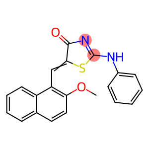 (2E,5Z)-5-[(2-methoxynaphthalen-1-yl)methylidene]-2-(phenylimino)-1,3-thiazolidin-4-one