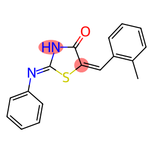 5-(2-methylbenzylidene)-2-(phenylimino)-1,3-thiazolidin-4-one