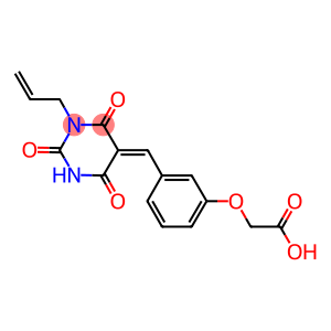 {3-[(1-allyl-2,4,6-trioxotetrahydro-5(2H)-pyrimidinylidene)methyl]phenoxy}acetic acid