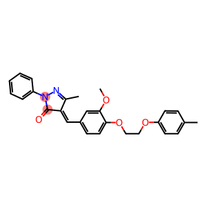 4-{3-methoxy-4-[2-(4-methylphenoxy)ethoxy]benzylidene}-5-methyl-2-phenyl-2,4-dihydro-3H-pyrazol-3-one