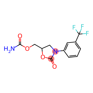 2-Oxazolidinone, 5-[[(aminocarbonyl)oxy]methyl]-3-[3-(trifluoromethyl)phenyl]-