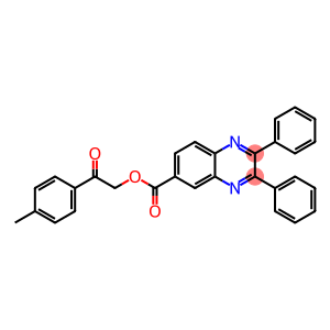 2-(4-methylphenyl)-2-oxoethyl 2,3-diphenyl-6-quinoxalinecarboxylate