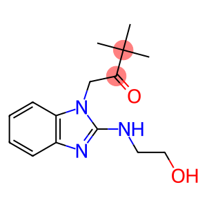 1-(2-((2-HYDROXYETHYL)AMINO)-1H-BENZO[D]IMIDAZOL-1-YL)-3,3-DIMETHYLBUTAN-2-ONE