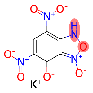 1,4-dihydro-5,7-dinitrobenzofurazan-4-ol 3-oxide, potassium salt