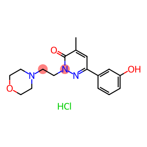 3(2H)-Pyridazinone, 6-(3-hydroxyphenyl)-4-methyl-2-[2-(4-morpholinyl)ethyl]-, hydrochloride (1:1)