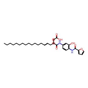 3-[[[4-[(2-furoyl)amino]-3-hydroxyphenyl]amino]carbonyl]nonadec-5-enoic acid