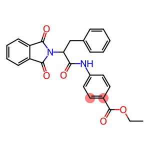 Benzoic acid, 4-[[2-(1,3-dihydro-1,3-dioxo-2H-isoindol-2-yl)-1-oxo-3-phenylpropyl]amino]-, ethyl ester