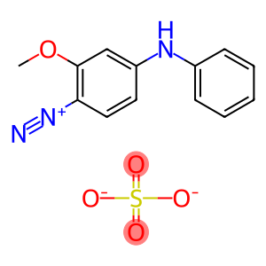 4-anilino-2-methoxybenzenediazonium sulphate (2:1)