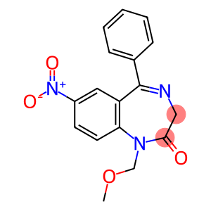 1,3-Dihydro-1-(methoxymethyl)-7-nitro-5-phenyl-2H-1,4-benzodiazepin-2-one