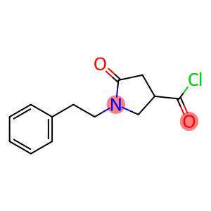 5-Oxo-1-(2-phenylethyl)pyrrolidine-3-carbonyl chloride