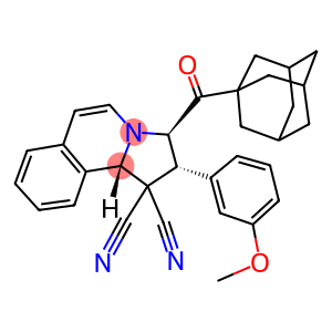 3-(1-adamantylcarbonyl)-2-(3-methoxyphenyl)-2,3-dihydropyrrolo[2,1-a]isoquinoline-1,1(10bH)-dicarbonitrile