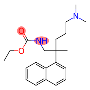 Carbamic acid,[5-(dimethylamino)-2-methyl-2-(1-naphthyl)pentyl]-, ethyl ester (8CI)