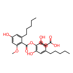 o-Anisic acid, 4-hydroxy-6-pentyl-, 3-ester with 2,3,4-trihydroxy-6-pe ntylbenzoic acid