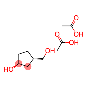 Cyclopentanemethanol, 3-hydroxy-, diacetate, cis- (8CI)