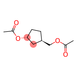 Cyclopentanemethanol, 3-hydroxy-, diacetate, trans- (8CI)