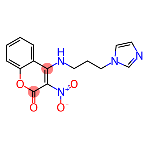 4-{[3-(1H-imidazol-1-yl)propyl]amino}-3-nitro-2H-chromen-2-one