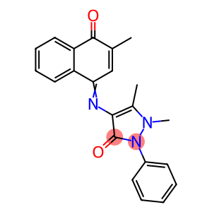 1,5-dimethyl-4-[(3-methyl-4-oxo-1(4H)-naphthalenylidene)amino]-2-phenyl-1,2-dihydro-3H-pyrazol-3-one