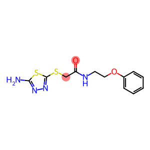 2-(5-Amino-[1,3,4]thiadiazol-2-ylsulfanyl)-N-(2-phenoxy-ethyl)-acetamide