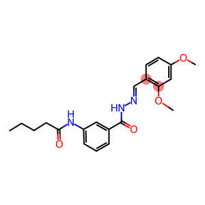 N-(3-{[2-(2,4-dimethoxybenzylidene)hydrazino]carbonyl}phenyl)pentanamide