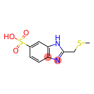 1H-Benzimidazole-6-sulfonic acid, 2-[(methylthio)methyl]-