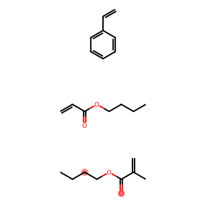 2-Propenoic acid, 2-methyl-, butyl ester, polymer with butyl 2-propenoate and ethenylbenzene