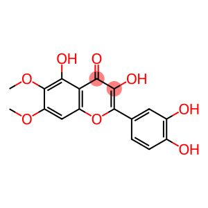 4H-1-Benzopyran-4-one, 2-(3,4-dihydroxyphenyl)-3,5-dihydroxy-6,7-dimethoxy-