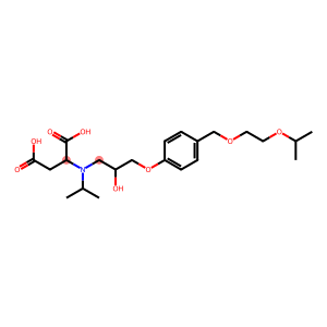 Aspartic acid, N-[2-hydroxy-3-[4-[[2-(1-methylethoxy)ethoxy]methyl]phenoxy]propyl]-N-(1-methylethyl)-