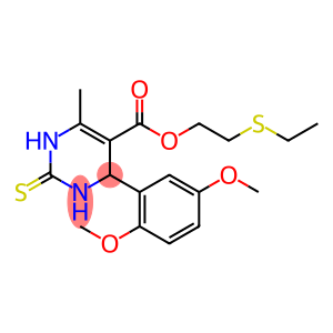 2-(ethylsulfanyl)ethyl 4-[2,5-bis(methyloxy)phenyl]-6-methyl-2-thioxo-1,2,3,4-tetrahydropyrimidine-5-carboxylate