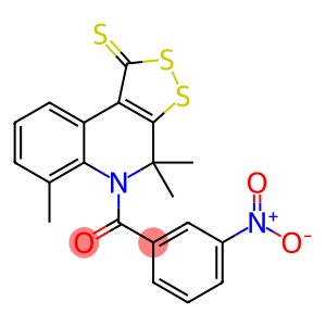 5-{3-nitrobenzoyl}-4,4,6-trimethyl-4,5-dihydro-1H-[1,2]dithiolo[3,4-c]quinoline-1-thione