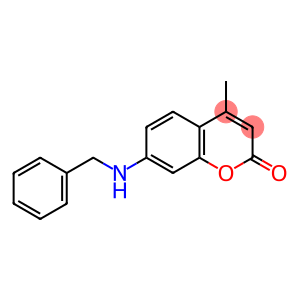 2H-1-Benzopyran-2-one, 4-methyl-7-[(phenylmethyl)amino]-