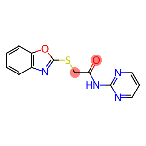 Acetamide, 2-(2-benzoxazolylthio)-N-2-pyrimidinyl-