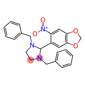 1,3-dibenzyl-2-{6-nitro-1,3-benzodioxol-5-yl}imidazolidine