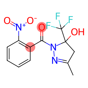 1-{2-nitrobenzoyl}-3-methyl-5-(trifluoromethyl)-4,5-dihydro-1H-pyrazol-5-ol