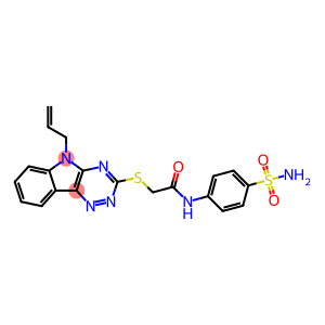 2-[(5-allyl-5H-[1,2,4]triazino[5,6-b]indol-3-yl)sulfanyl]-N-[4-(aminosulfonyl)phenyl]acetamide