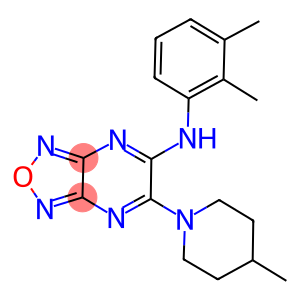 N-(2,3-dimethylphenyl)-6-(4-methyl-1-piperidinyl)[1,2,5]oxadiazolo[3,4-b]pyrazin-5-amine